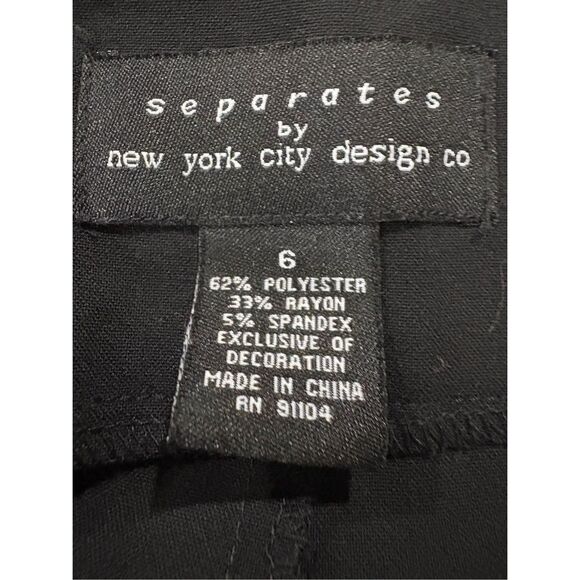 Skirt, Separates by New York City Design Co. Womens Black Skirt, size 6, Great c - Picture 5 of 6